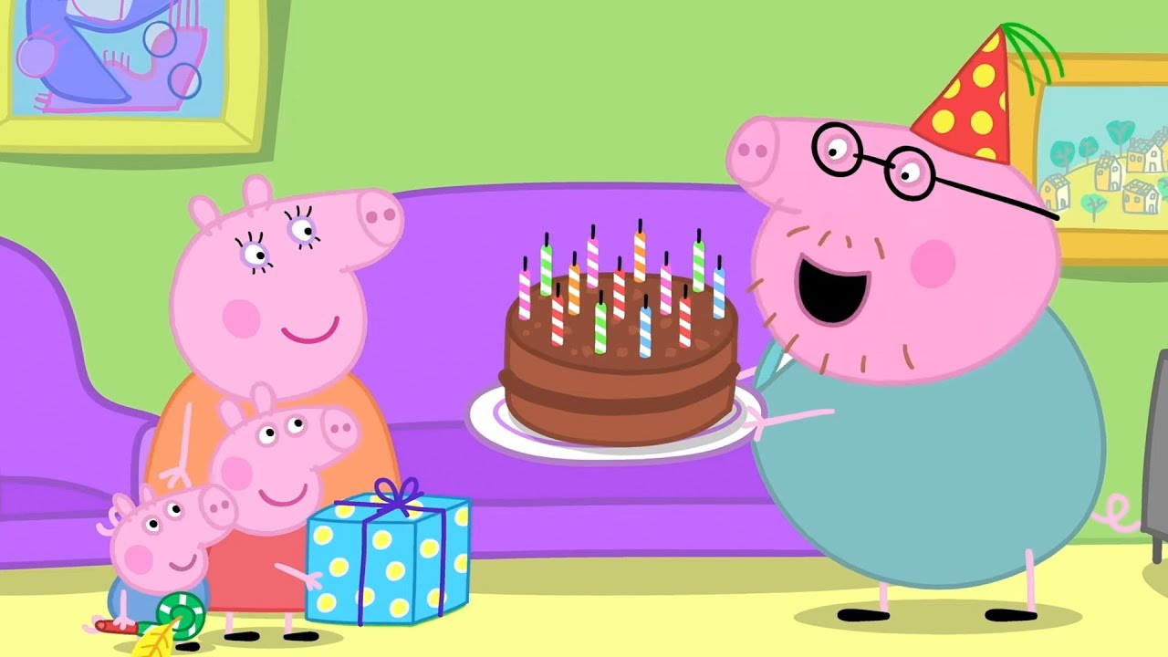 رسوم متحركة للأطفال بمناسبة عيد ميلاد والدك 🎉