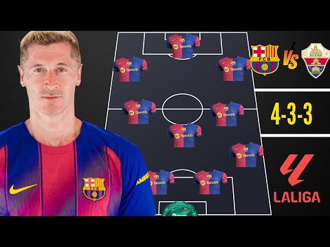 🚨 BARCELONA VS ELCHE 🔥 BARCELONA PREDICTED LINE-UP ✅ LA LIGA MATCH WEEK 11
