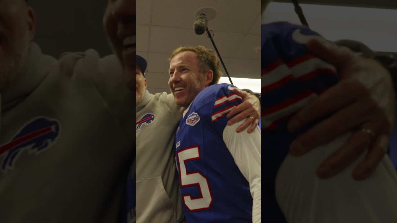 Buffalo Bills Locker Room After Thrilling Win 🏈