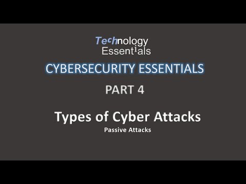 Types of Cyber Attacks | Passive Attacks | Cybersecurity Essentials | Part 4