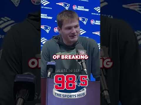 Drake Maye was frustrated by his turnovers in the Patriots win over the Falcons