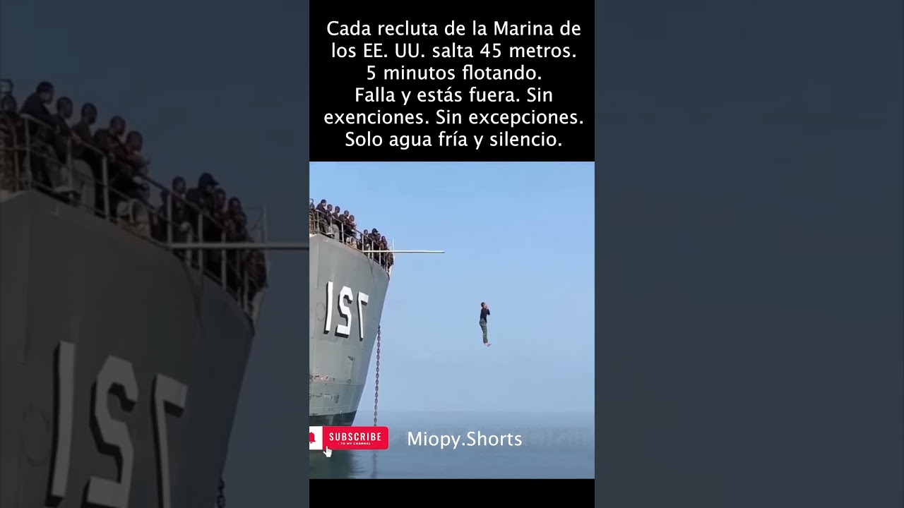 El salto que termina con la carrera de los marines