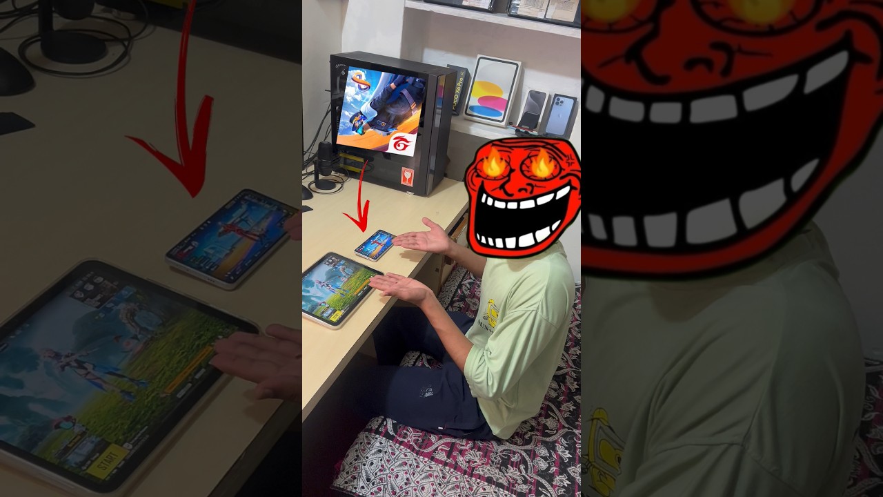 FreeFire 💀 vs PUBG 😈 vs Galaxy Z Fold 6 & S24 Ultra | Epic Gaming Test! 🎮