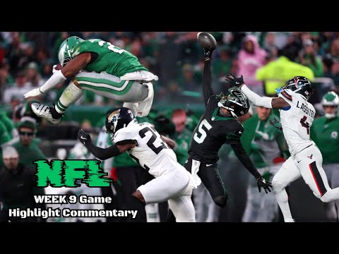 Two PLAYS Of The Year In The SAME WEEK | 2024 NFL Week 9 Game Highlight Commentary @ChiseledAdonis