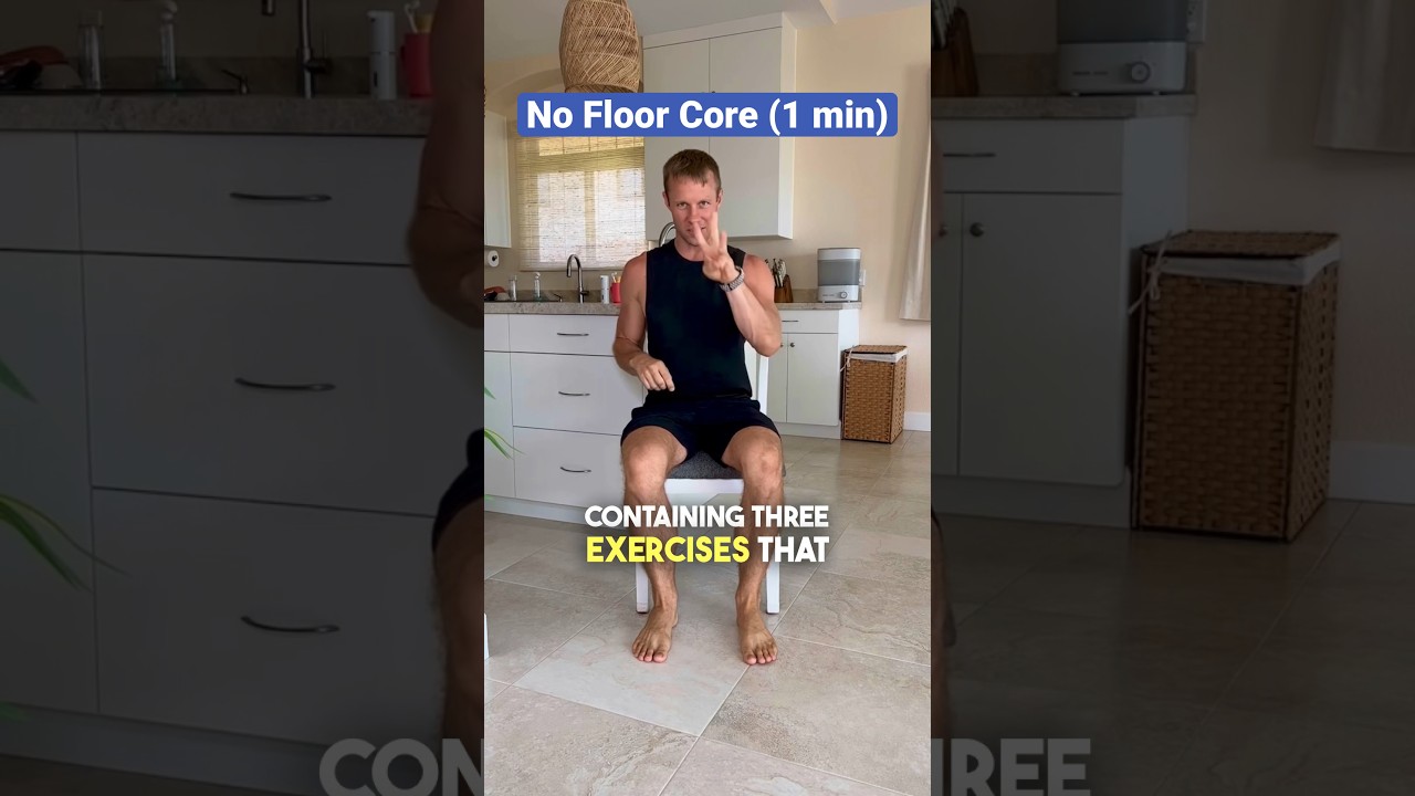 3 Seated Core Exercises. #seniorfitness #chairworkouts #exerciseforbeginners #beginnerfitness