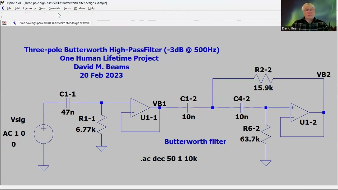 Design a 3rd-Order Butterworth High-Pass Filter 🛠️