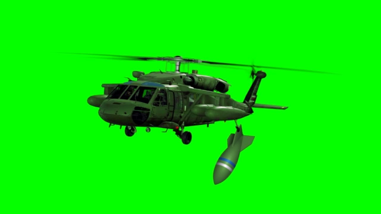 Helicopter Attack Green Screen Effect ✈️