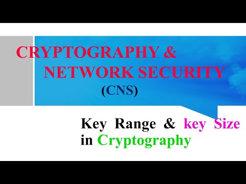 Key range and Key size in Cryptography and Network Security | Lec-17 | #cryptography #keysize #cns
