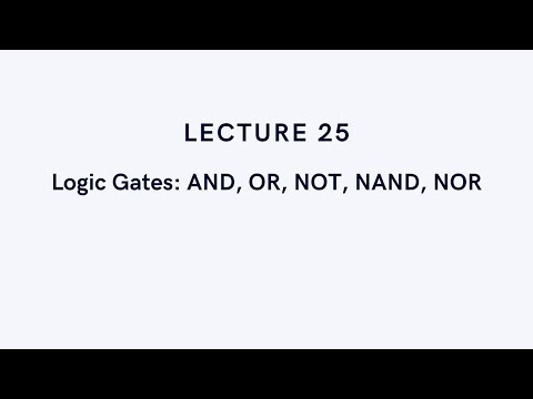 Discrete Math #25 – Logic Gates: AND, OR, NOT, NAND, NOR