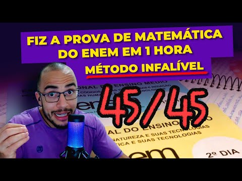 COMO ACERTAR MAIS DE 40 QUESTÕES DE MATEMÁTICA NO ENEM