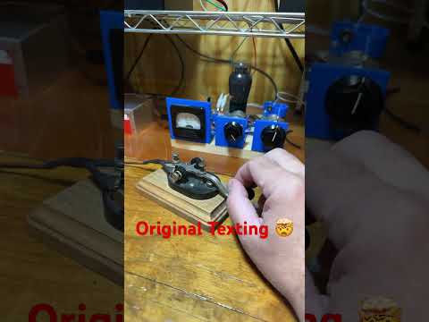 The Original Texting (Morse Code) #qrp #cw #skcc