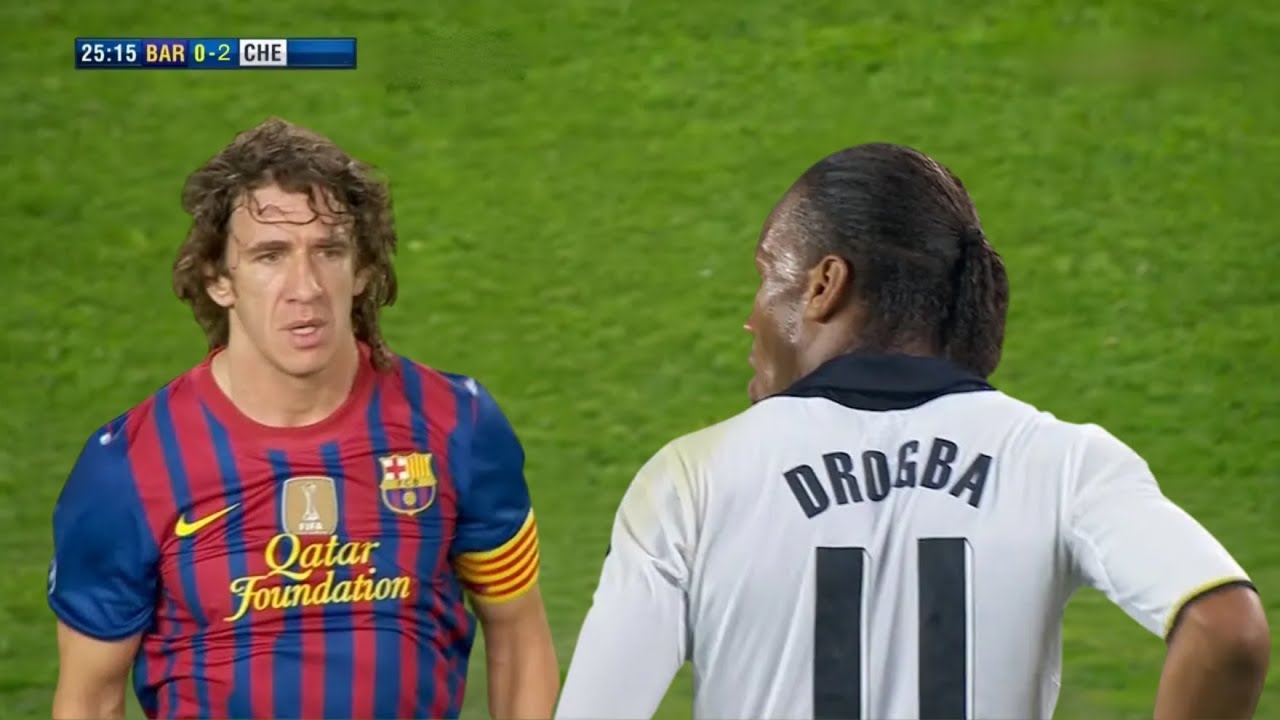 Didier Drogba's Ruthless Moment Against Carles Puyol in 2012 Chelsea vs Barcelona