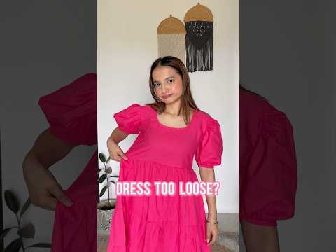 Dress too loose? #dresshacks #hacks #fashionhack #fashionhacks #dress #fashionstyle