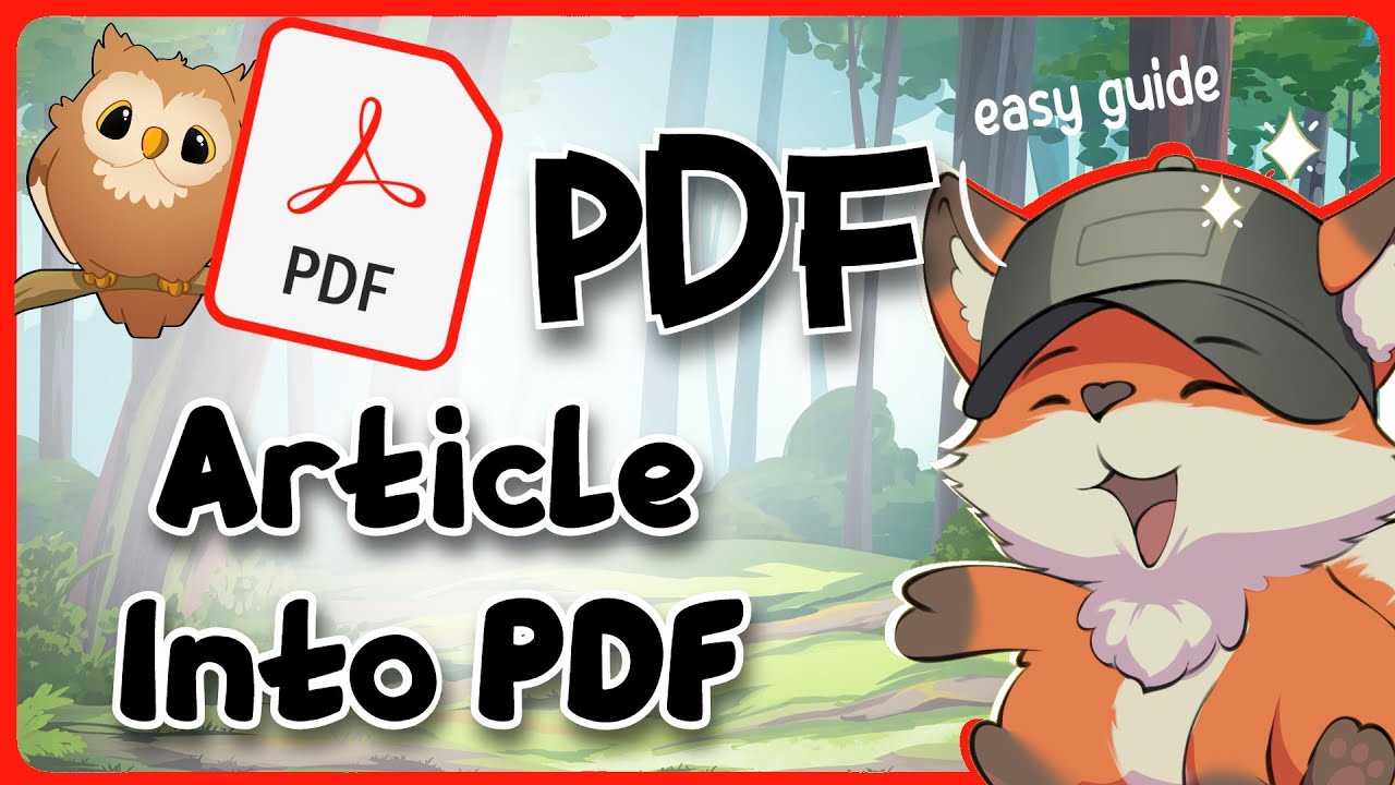 Simple Guide: Convert Any Webpage to PDF in Minutes π