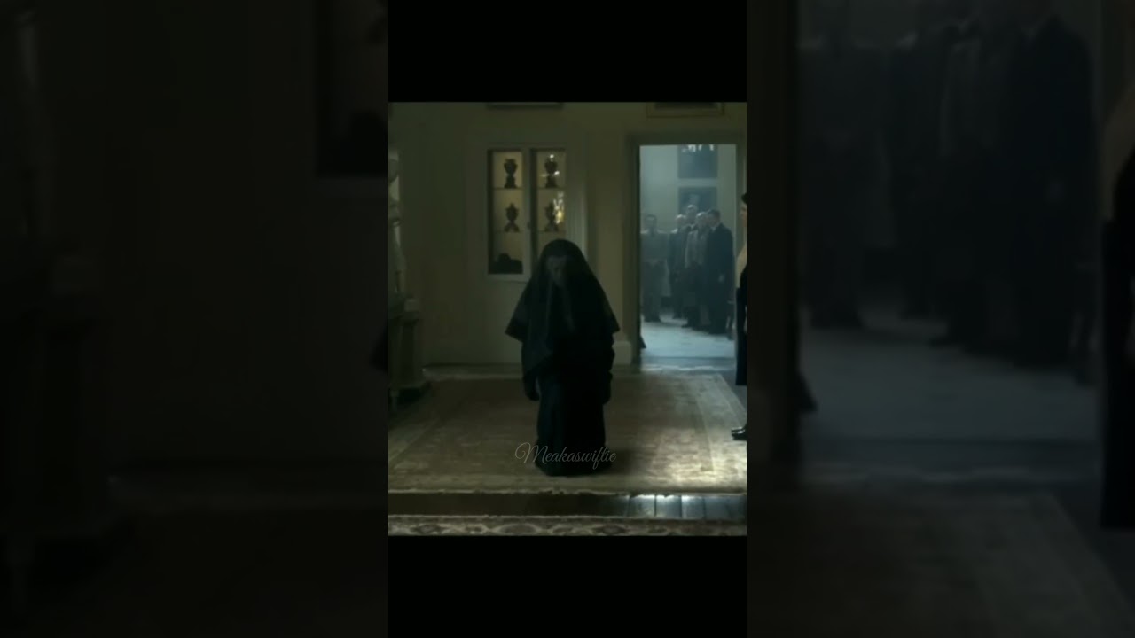 Queen Mary Bowing to Queen Elizabeth II Scene from The Crown