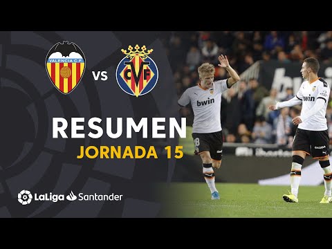Resumen de Valencia CF vs Villarreal CF (2-1)