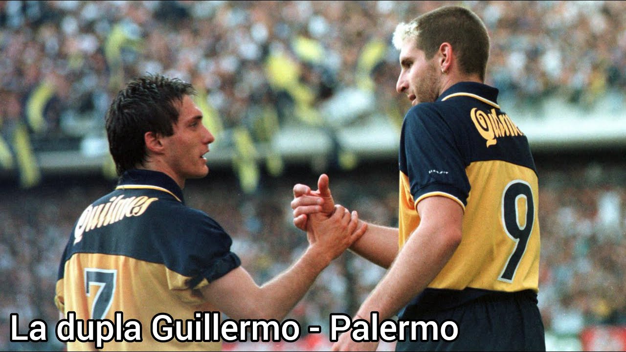 Increíbles goles de la dupla Guillermo Barros Schelotto y Martín Palermo ⚽