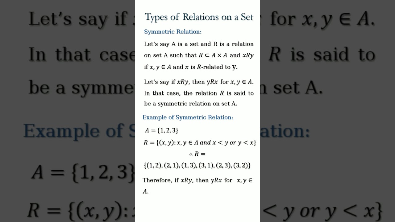Relations on Sets & Number Theory for Cryptography 📚