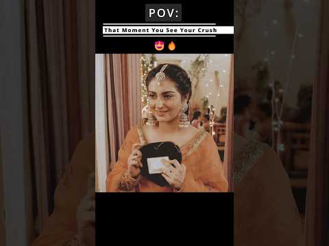 That moment you see your crush!! 🥰 #jaannisar #danishtaimoor #hibabukhari #shorts