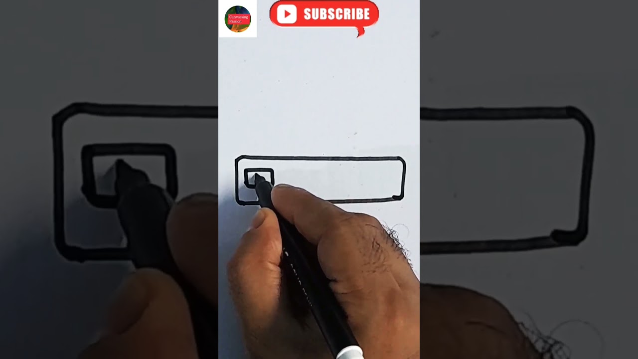 Subscribe button drawing easy #shorts #ashortaday #viral #trending #ytshorts