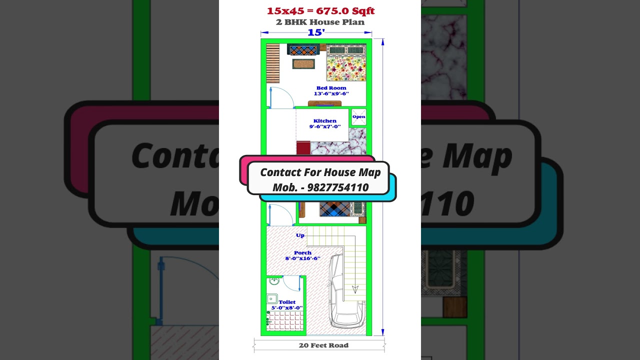 15x45 House Plans || 15*45 House Plans