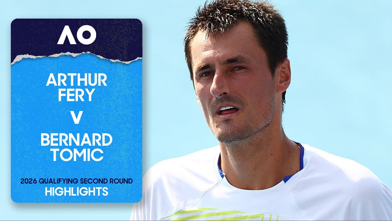 Arthur Fery vs Bernard Tomic | AO 2026 Qualifying R2 🎾