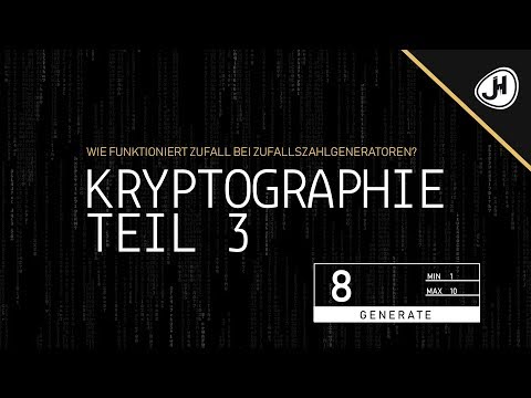 Wie funktioniert Zufall bei Zufallszahlgeneratoren? (Kryptographie Crashkurs Teil 3)