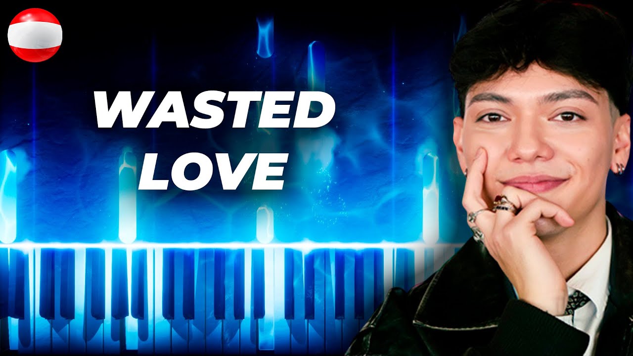 JJ - Wasted Love Piano Karaoke (Eurovision 2025 Austria)