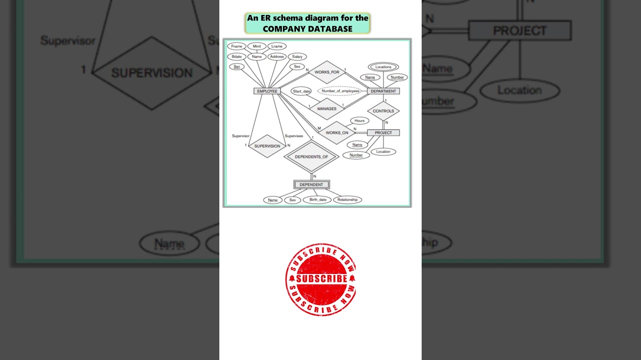 Company Database ER Schema Diagram 📊