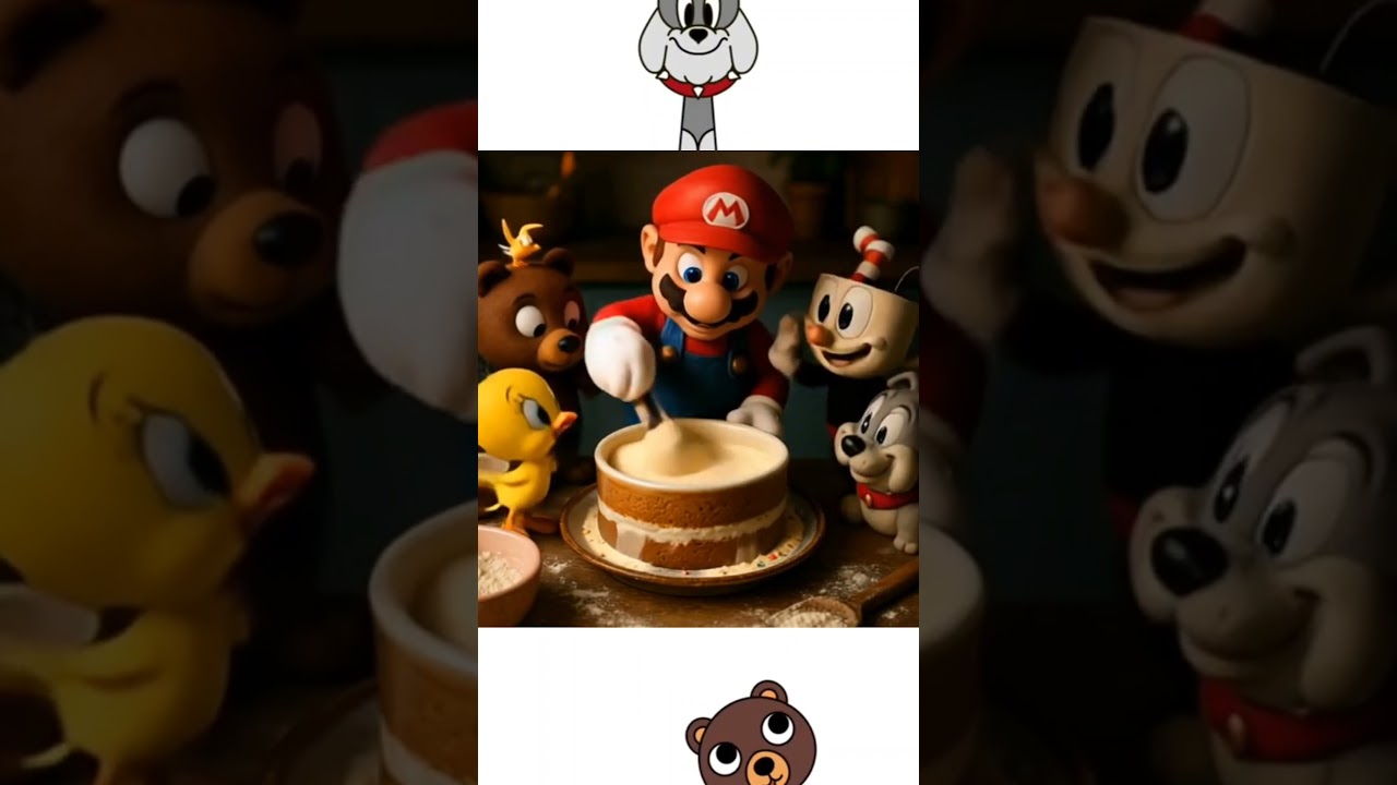 Sprunki OC: Spike the Bulldog from Tom and Jerry Enjoys Cake in Real Life