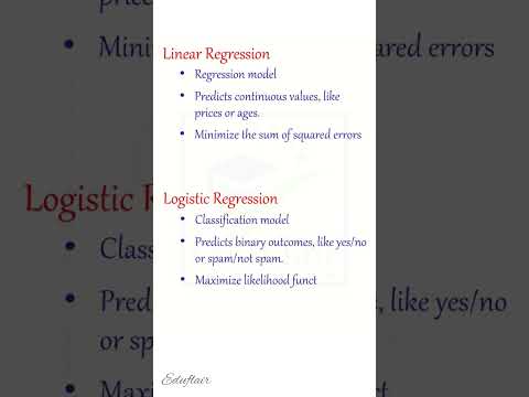 Linear vs Logistic Regression