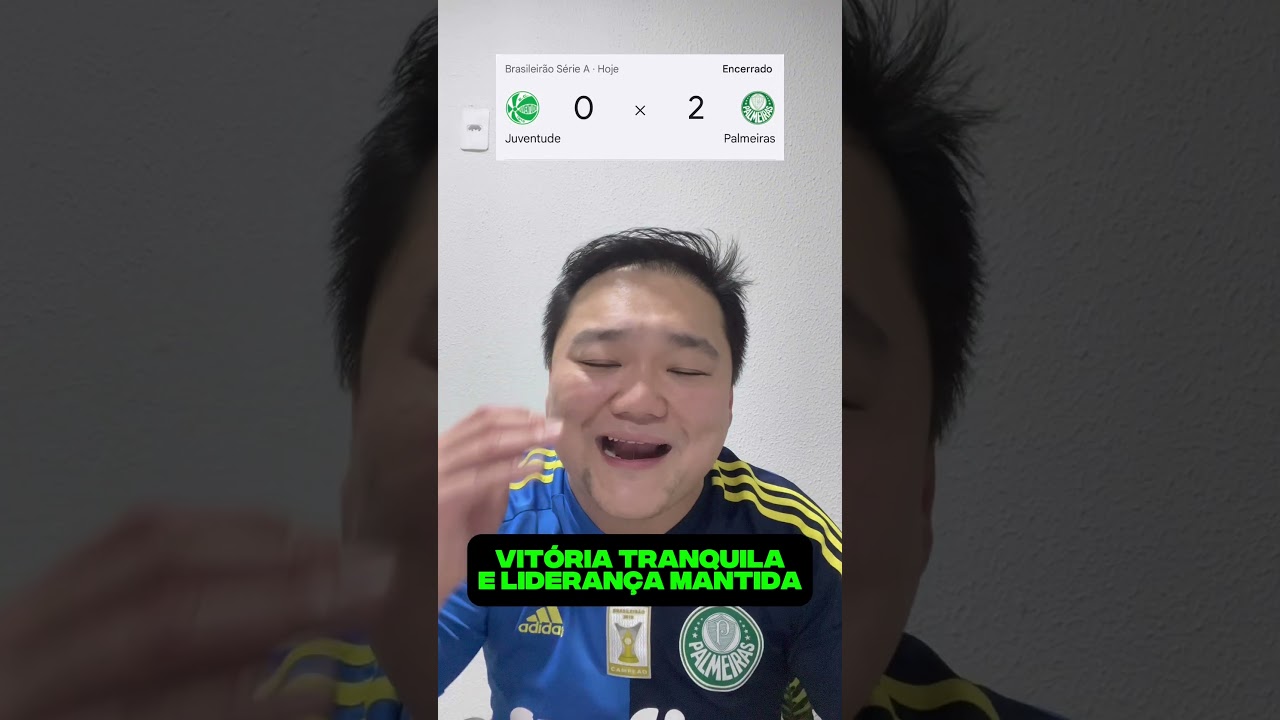 Palmeiras conquista vitória de 2 a 0 sobre o Juventude 🟢