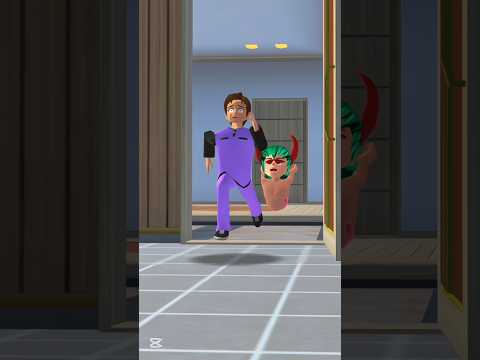 yeta Dan mayu melihat sang guru hijau #sakuraschoolsimulator #viral #shortsfeed #funny #shortvideo