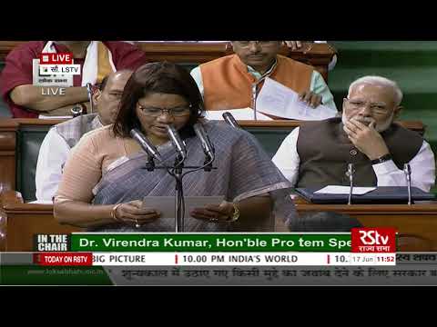 Renuka Singh Saruta takes oath as Lok Sabha MP