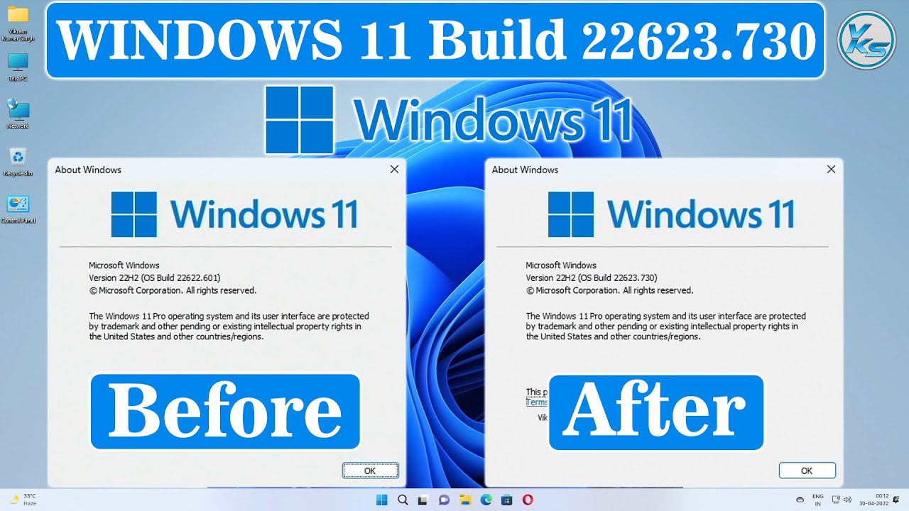 Update Windows 11 22622.601 to 22623.730 🚀