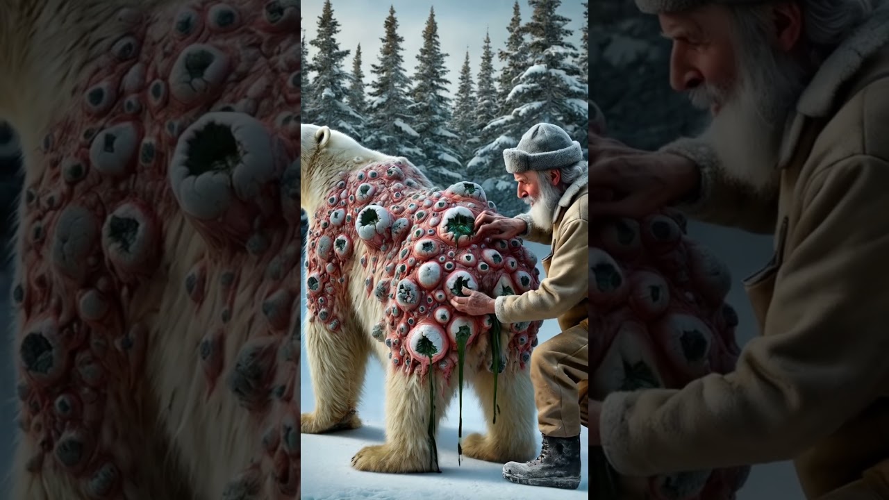 Grandfather's Heartwarming Rescue of Injured Polar Bear 🐻