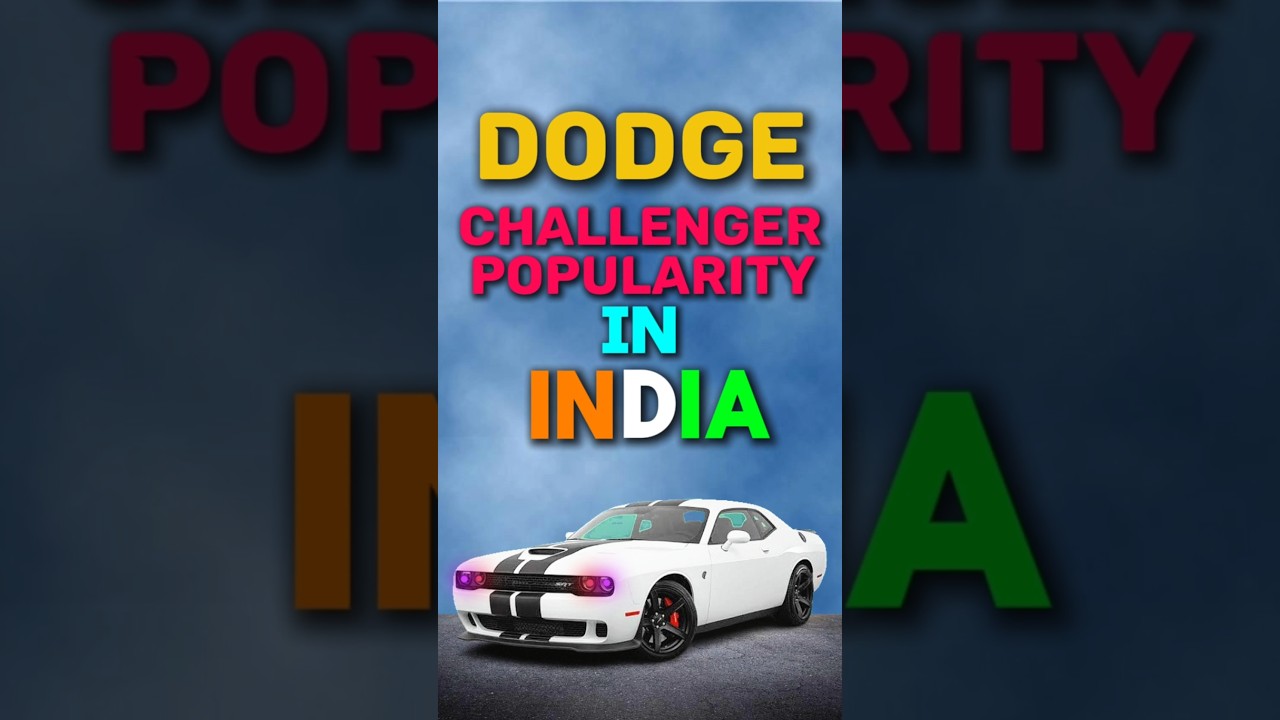Dodge Challenger's Growing Popularity in India ๐ฎ๐ณ
