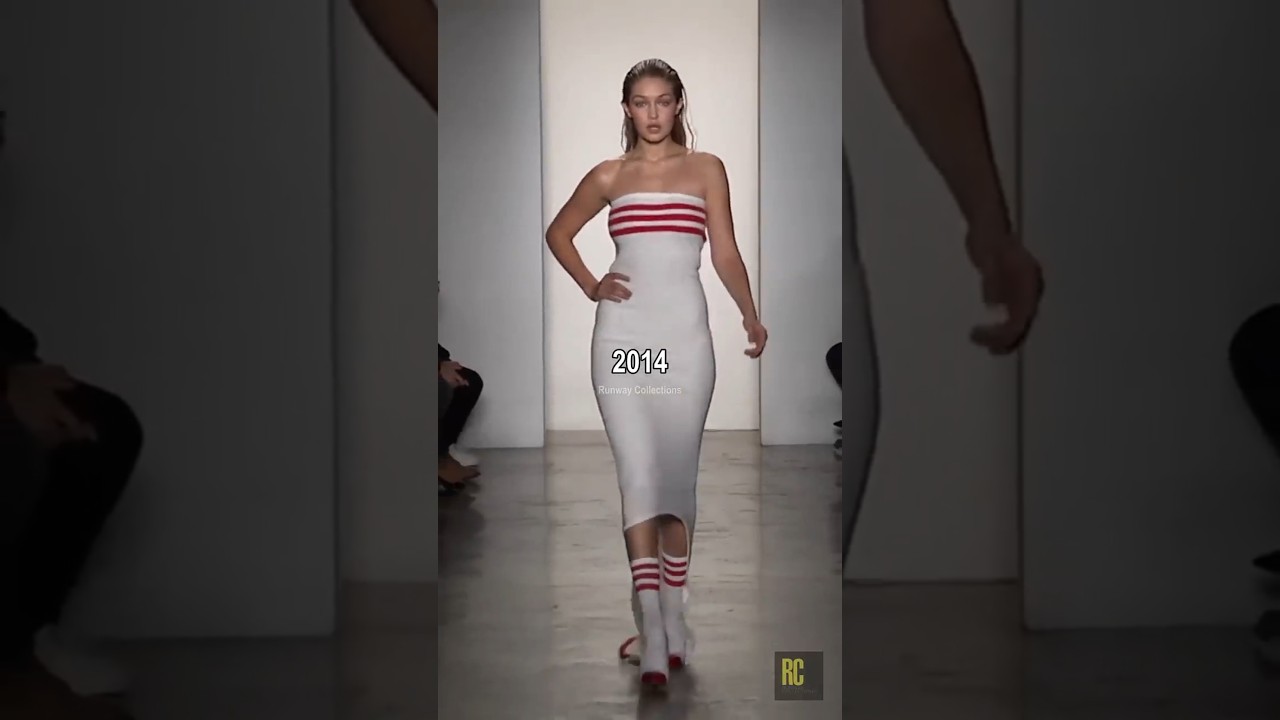 Gigi Hadid runway evolution from 2014 to 2025 ✨