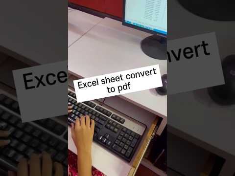 Excel Sheet Convert to PDF📂 #excelwalesir #excel #exceltricks #ytvideoshorts #shortvideo #viral