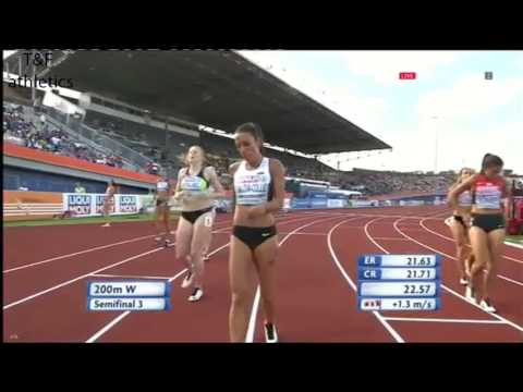 200m Women's Semifinal 3 - European Athletics Championships 2016