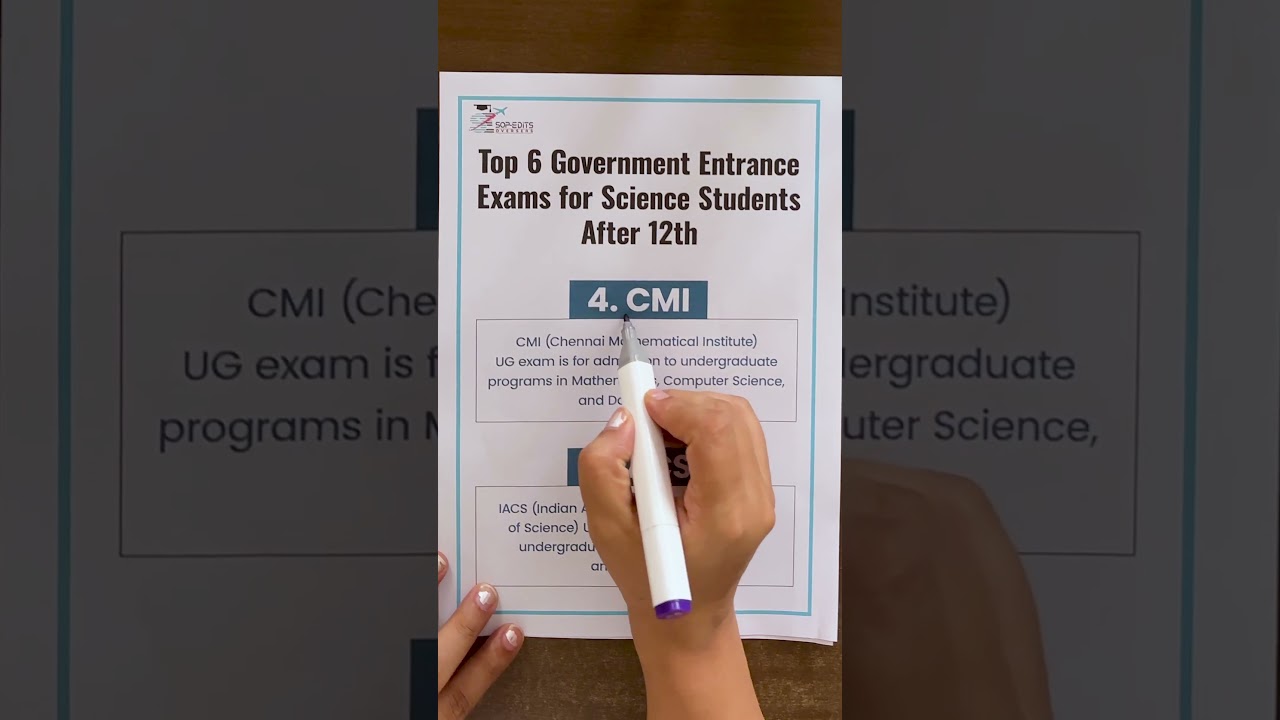 🎯 Top 6 Government Entrance Exams for Science Students After 12th!