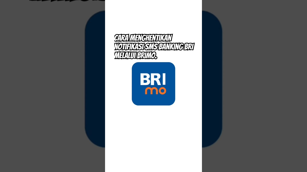 Cara Mudah Nonaktifkan Notifikasi SMS BRI di BRImo