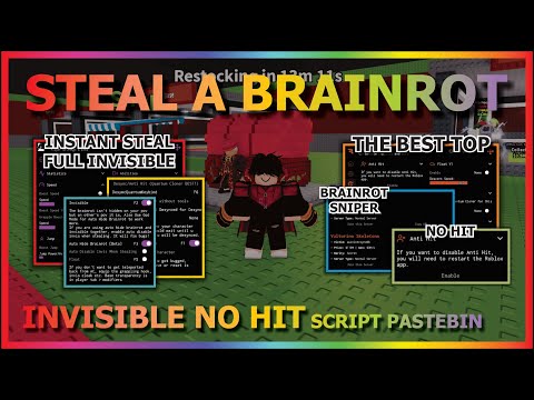 STEAL A BRAINROT Script Pastebin 2025 NO HIT, INVISIBLE, LOCK BASE, SPEED, SNIPER, INSTANT STEAL