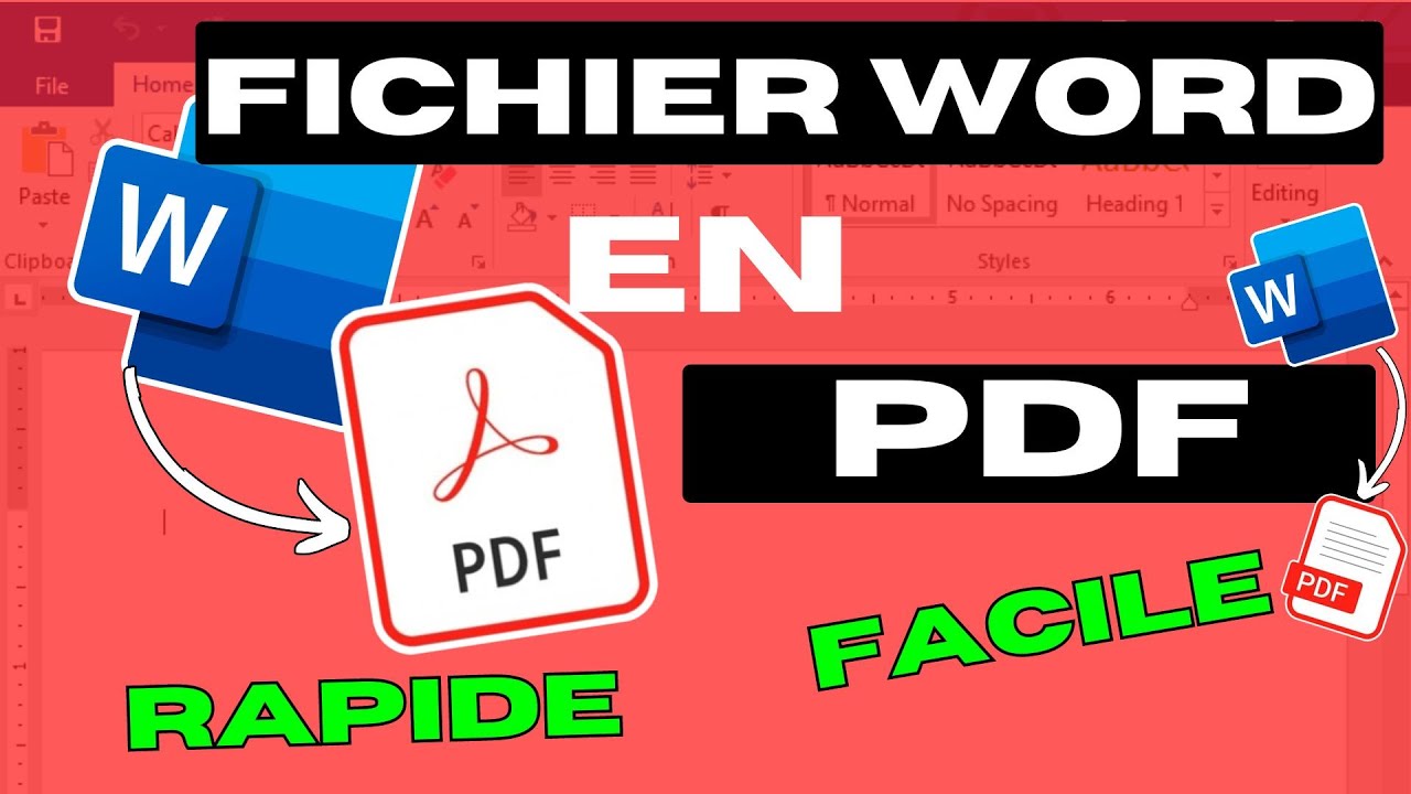 Convertir un Fichier Word en PDF Facilement