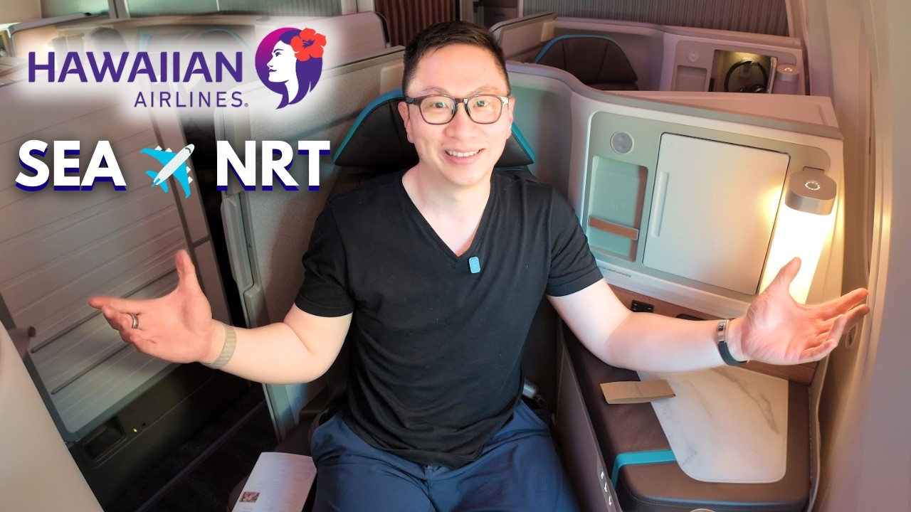 10 Hours in Hawaiian Airlines Business Class Suites✈️ SEA to NRT | Boeing 787 Dreamliner