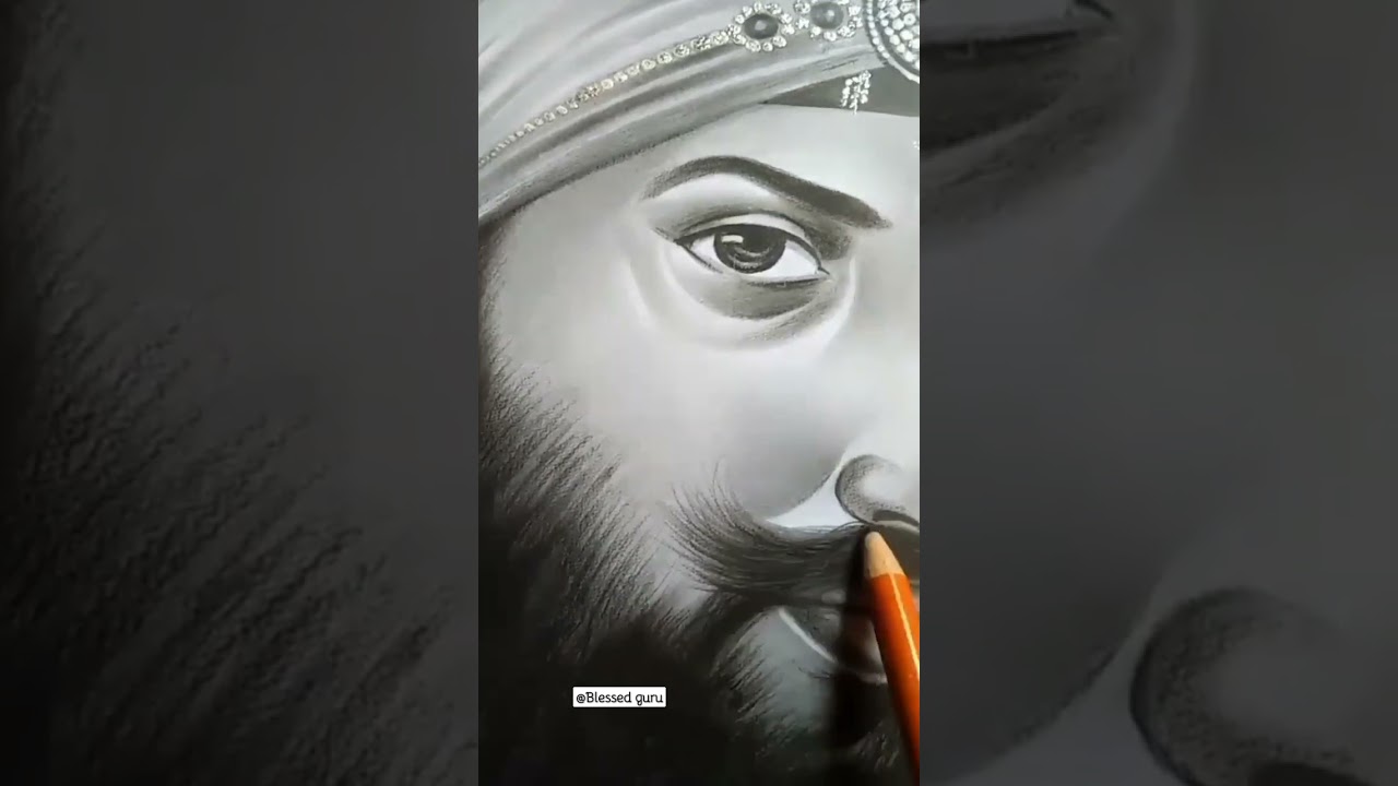 Guru Nanak Dev Ji Drawing 🌼 | Part 1