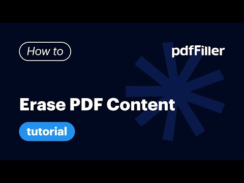 How to Erase and Whiteout Content in pdfFiller