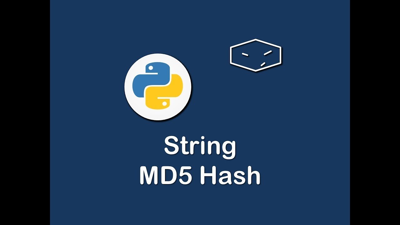 Generate MD5 Hash from String in Python ๐