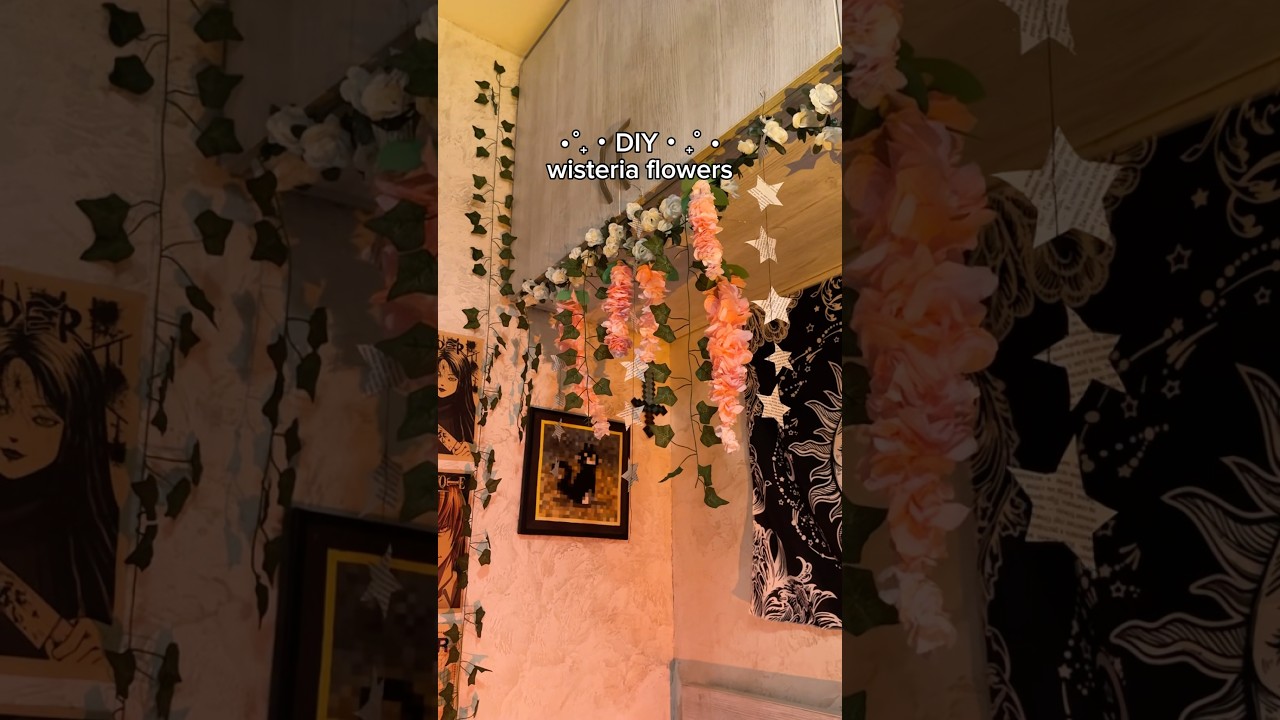 DIY Wisteria Room Decor 🌸