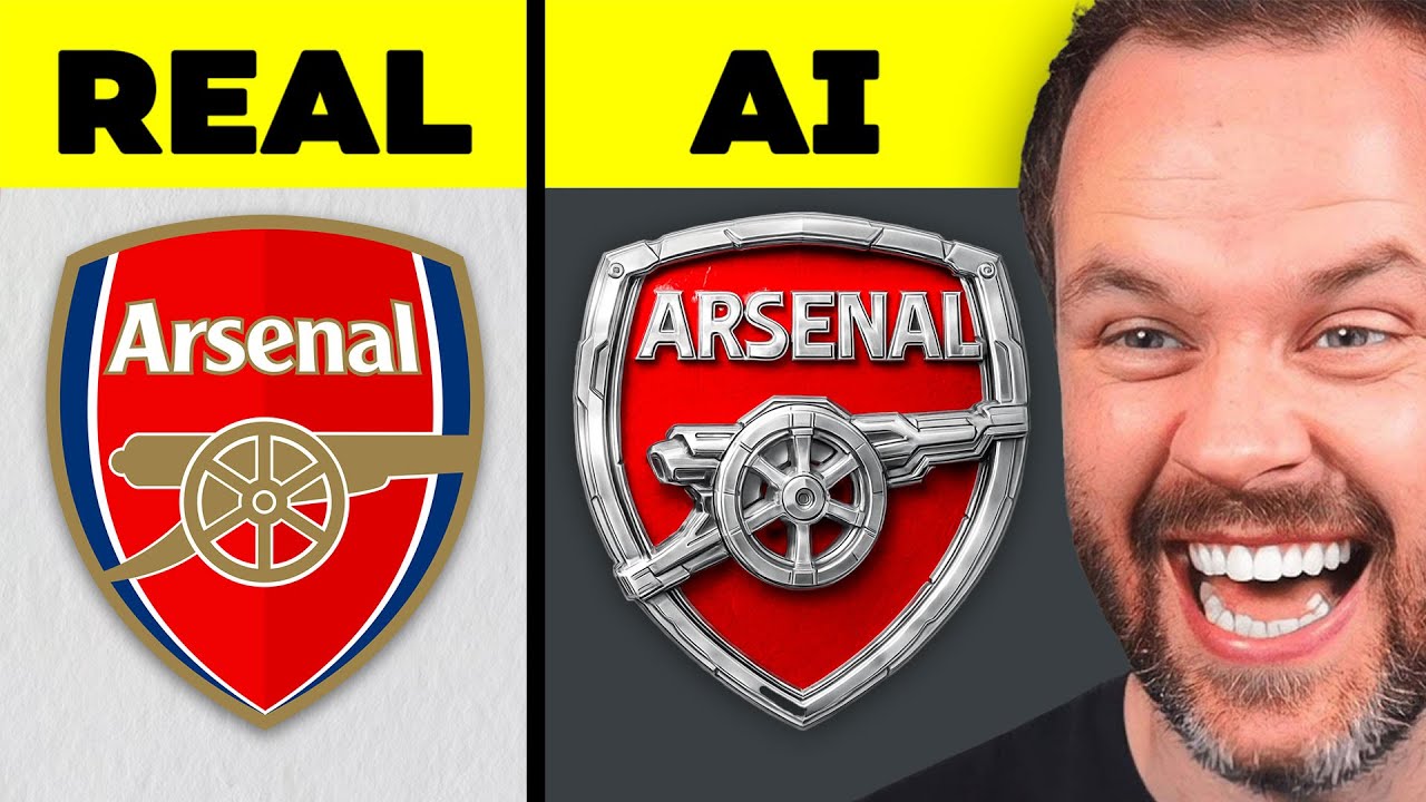 AI Redesigns Football Logos ⚽